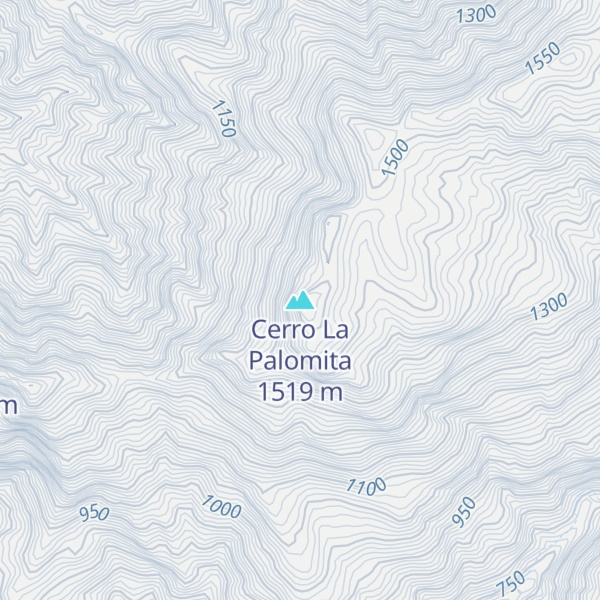 Map of Cerro La Palomita