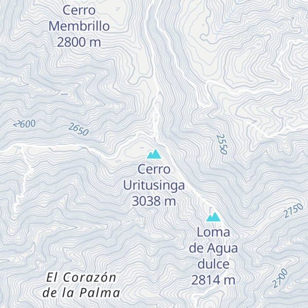 Map of Cerro Uritusinga
