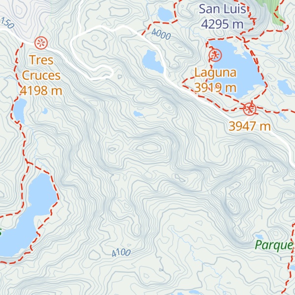 Map of Cerro de Cajas