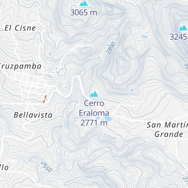 Map of Cerro Eraloma