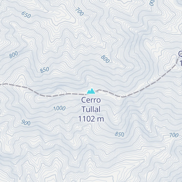 Map of Cerro Tullal