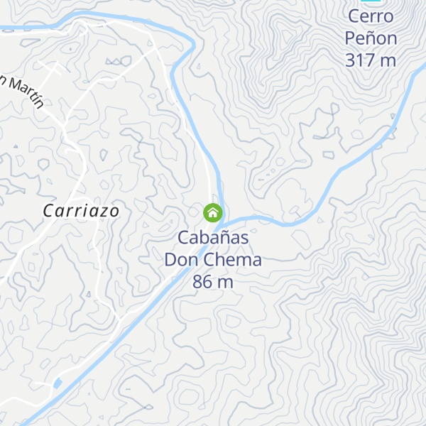 Map of Cabañas Don Chema