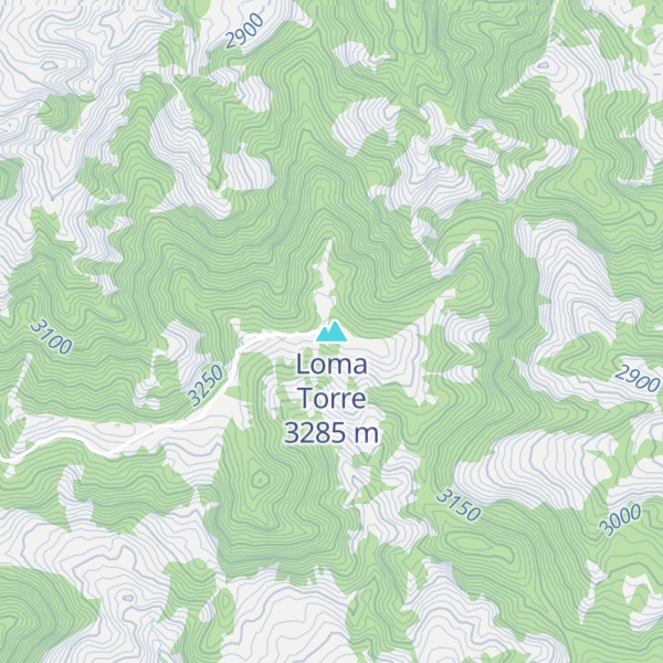 Map of Loma Torre