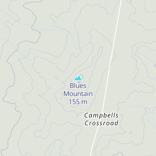 Map of Blues Mountain