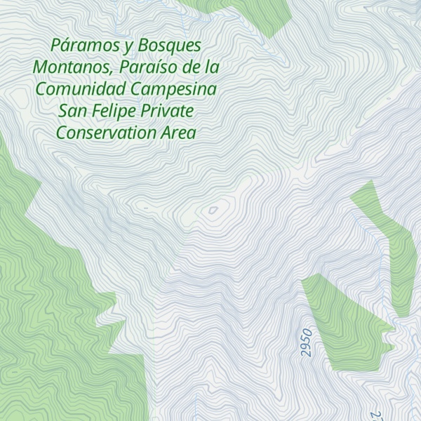 Map of Cerro Paramillo
