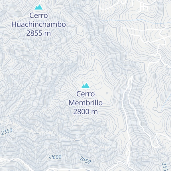 Map of Cerro Membrillo