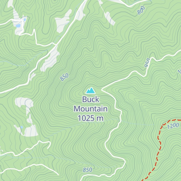 Map of Buck Mountain