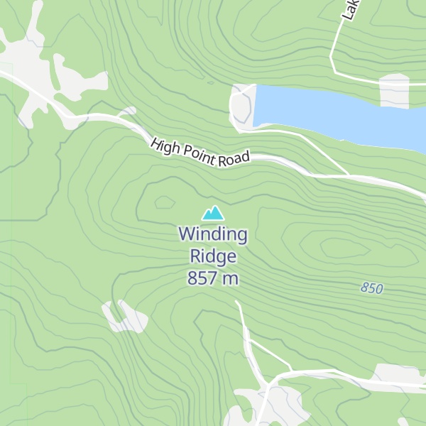 Map of Winding Ridge