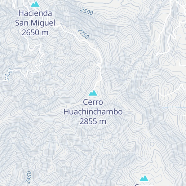 Map of Cerro Huachinchambo
