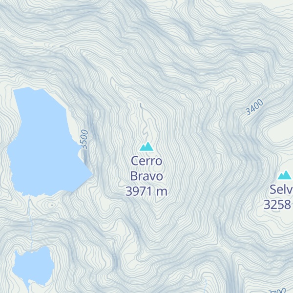 Map of Cerro Bravo