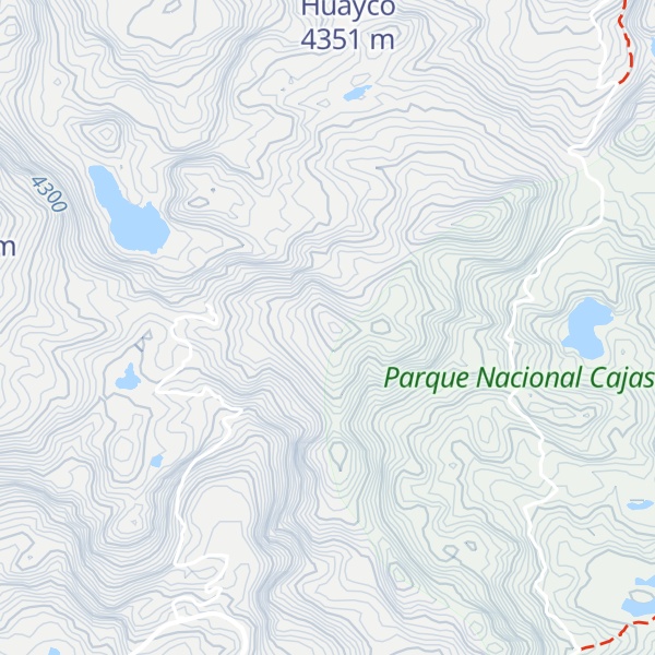 Map of Cerro Paraguillas