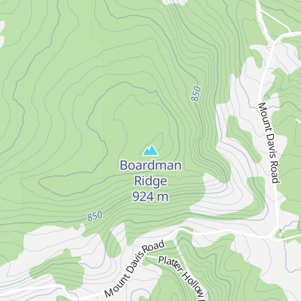 Map of Boardman Ridge