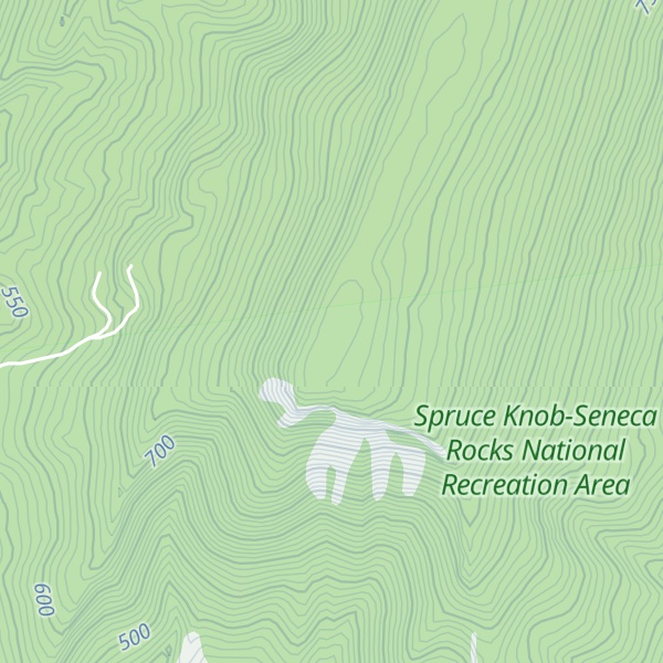 Map of New Creek Mountain