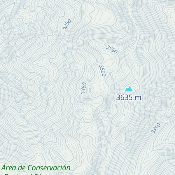 Map of Cerro Páramo