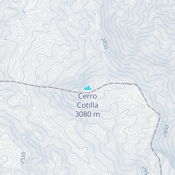 Map of Cerro Cotilla