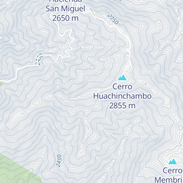 Map of Huachi Chambo