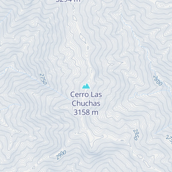 Map of Cerro Las Chuchas