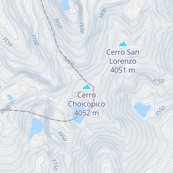 Map of Cerro Choicopico