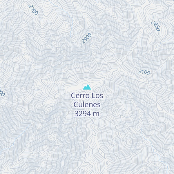 Map of Cerro Los Culenes
