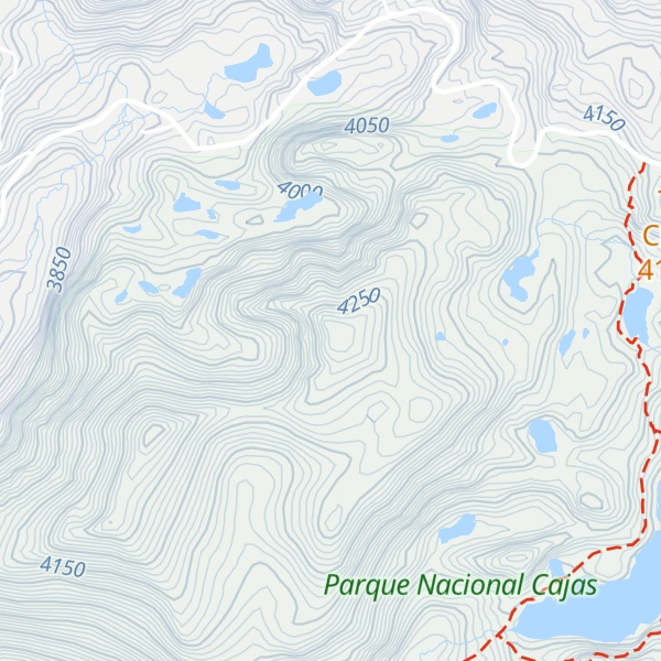 Map of Cerro Amarillo