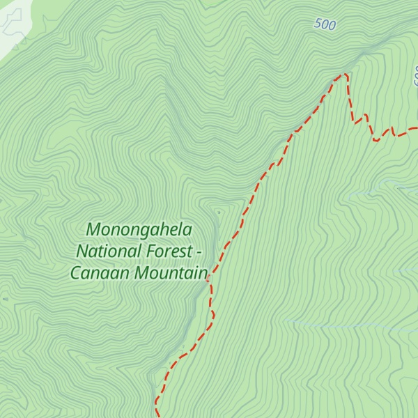 Map of Chimney Top