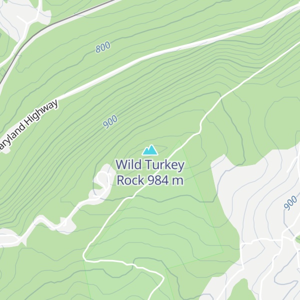 Map of Wild Turkey Rock