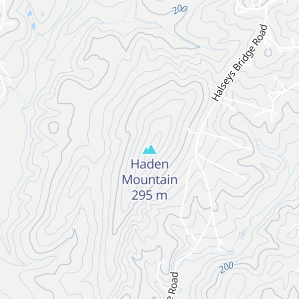 Map of Haden Mountain