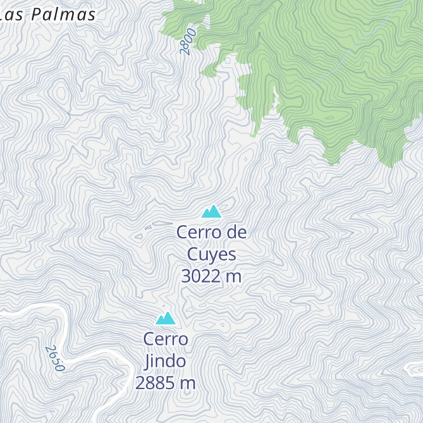 Map of Cerro de Cuyes