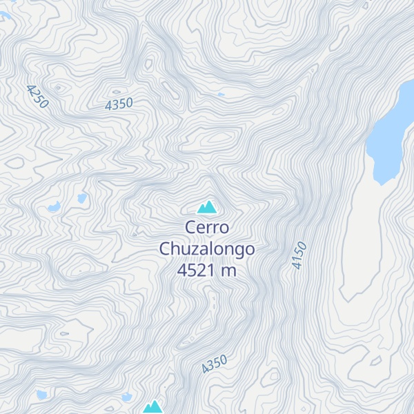 Map of Cerro Chuzalongo