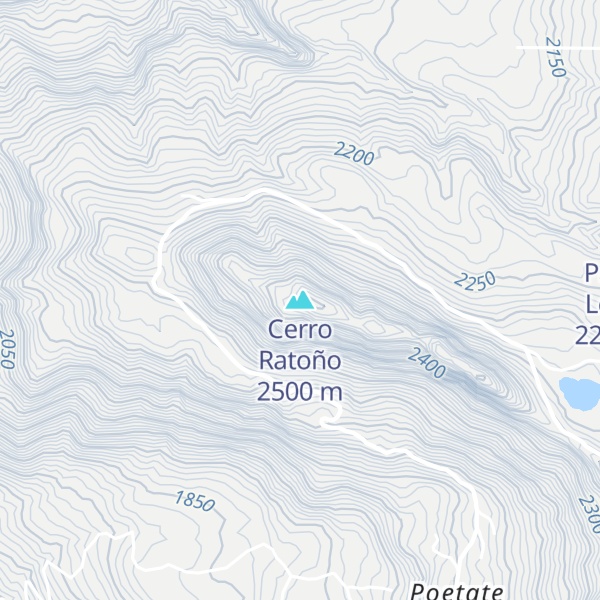 Map of Cerro Ratoño