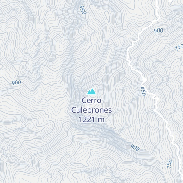 Map of Cerro Culebrones