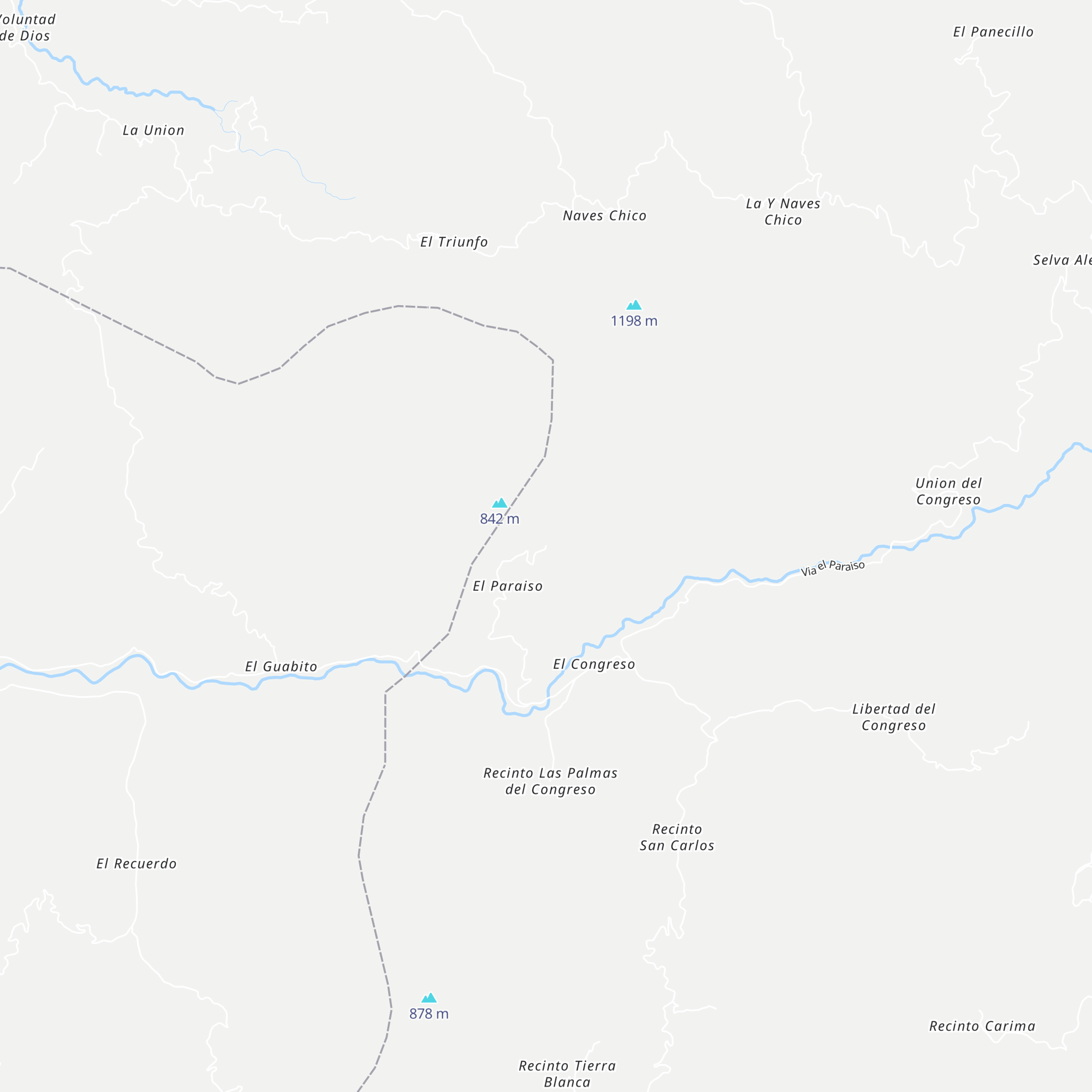Cabaña el Paraiso map