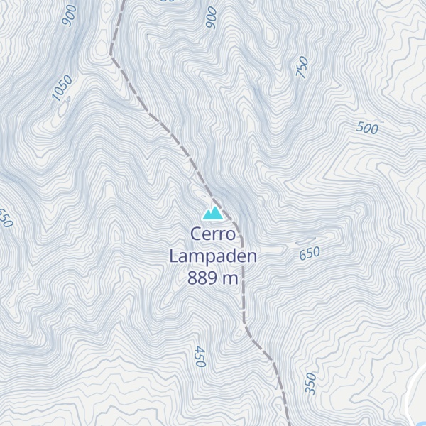 Map of Cerro Lampaden