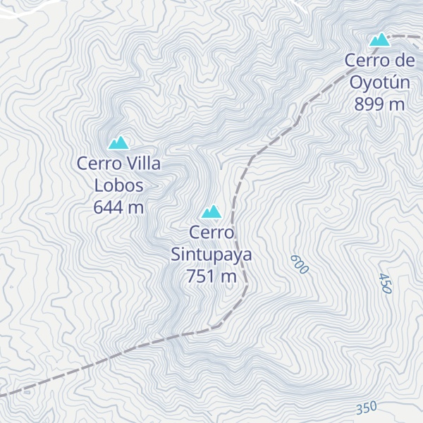 Map of Cerro Sintupaya