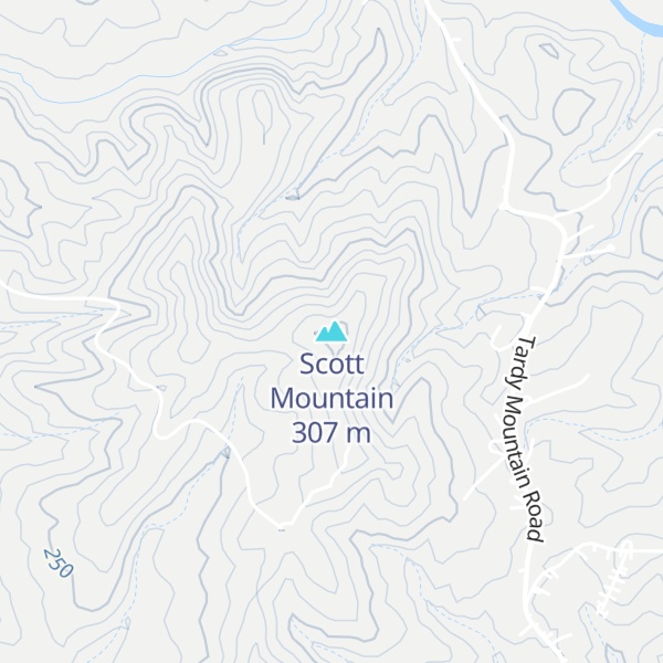 Map of Scott Mountain