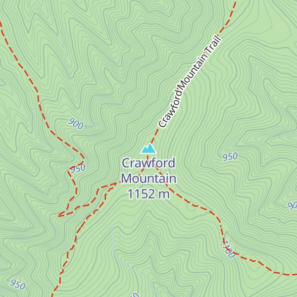 Map of Crawford Mountain