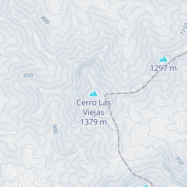 Map of Cerro Las Viejas