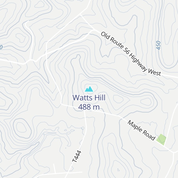 Map of Watts Hill