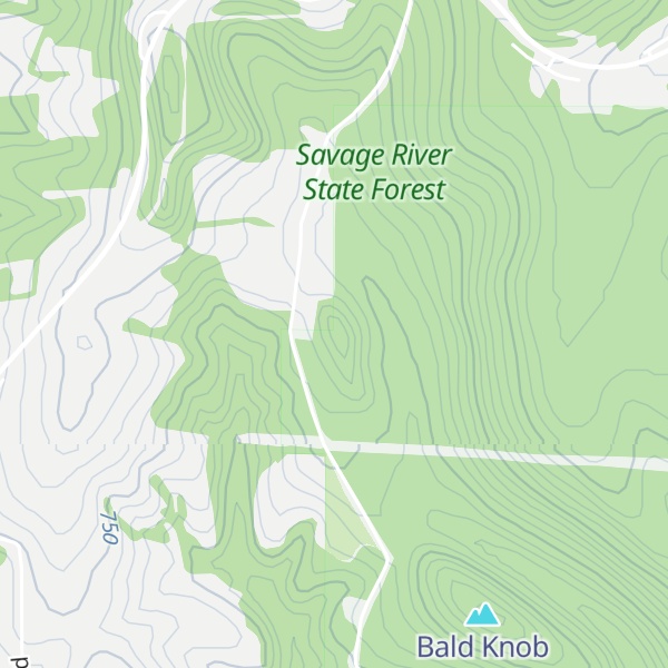 Map of Chocolate Drop Hill