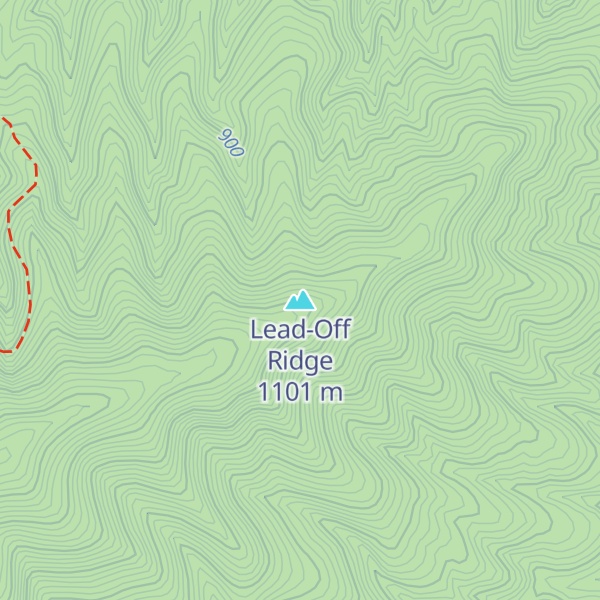 Map of Lead-Off Ridge