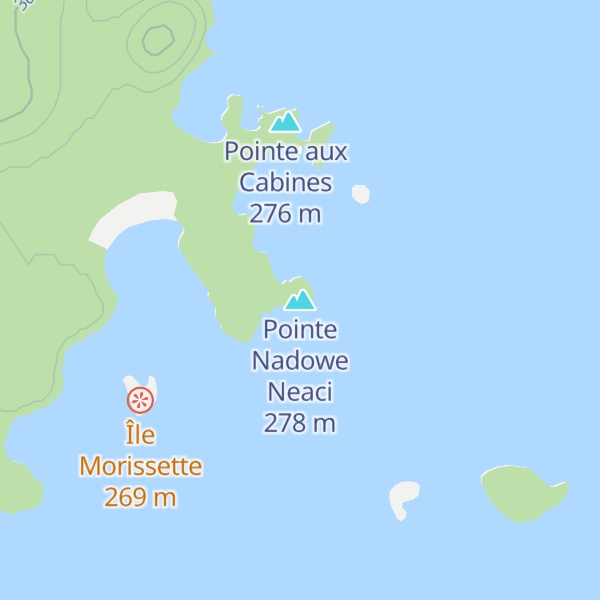 Map of Pointe Nadowe Neaci