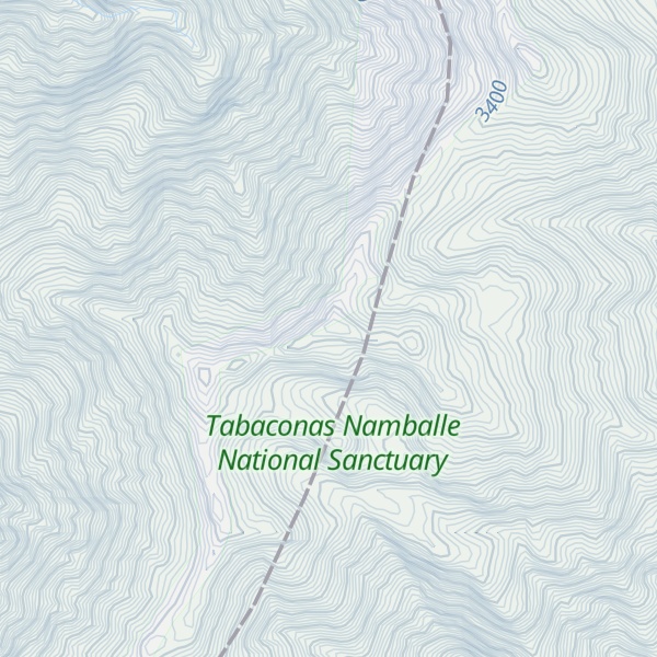 Map of Cerro Campanas