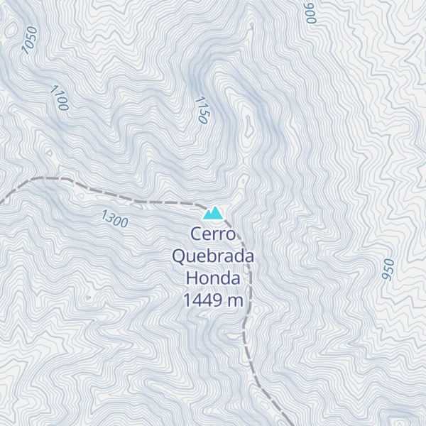 Map of Cerro Quebrada Honda