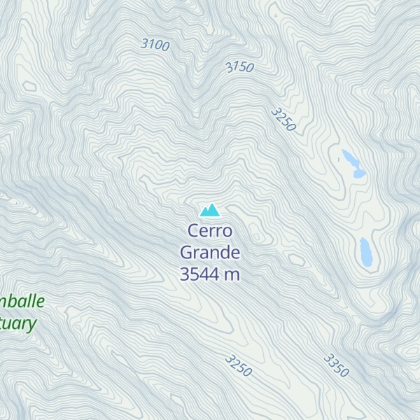 Map of Cerro Grande