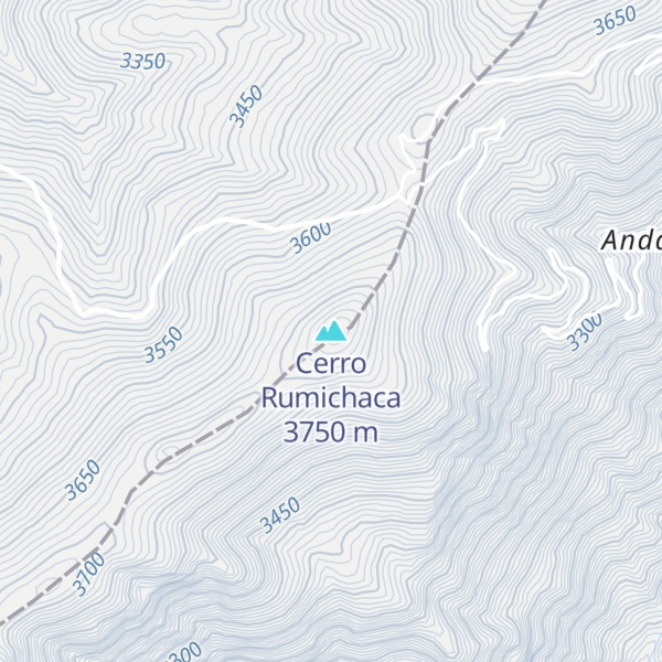 Map of Cerro Rumichaca