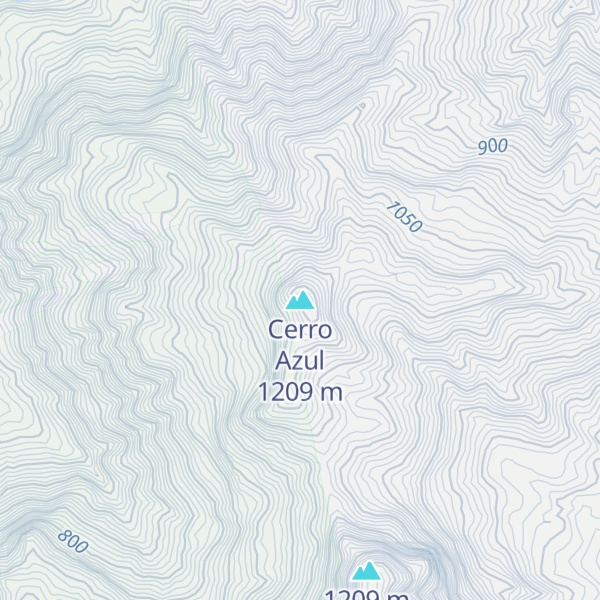 Map of Cerro Azul