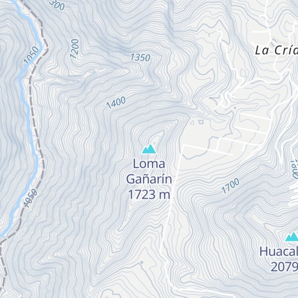 Map of Loma Gañarín