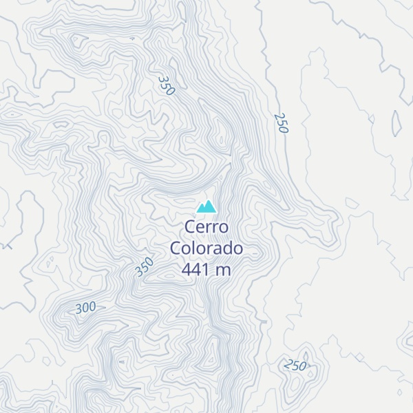 Map of Cerro Colorado