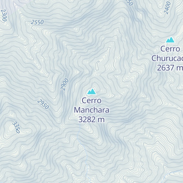 Map of Cerro Manchara