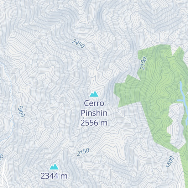 Map of Cerro Pinshin